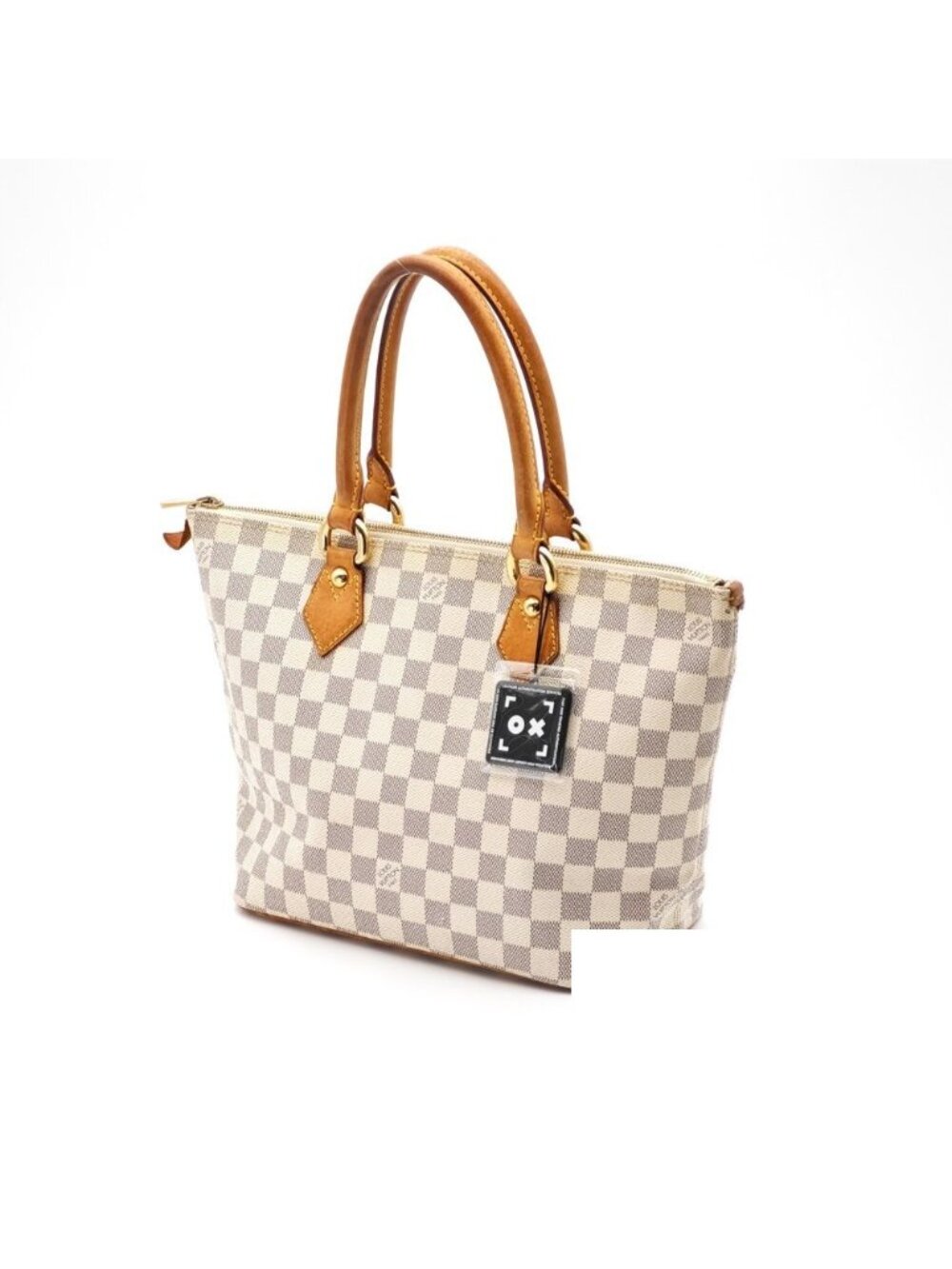 Louis Vuitton Saleya PM Damier Azur Canvas White Tote Bag